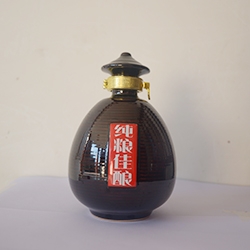 东方喷釉小酒瓶